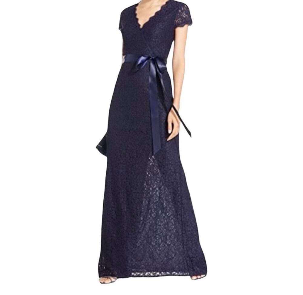 Adrianna Papell Lace Maxi Dress Size 8